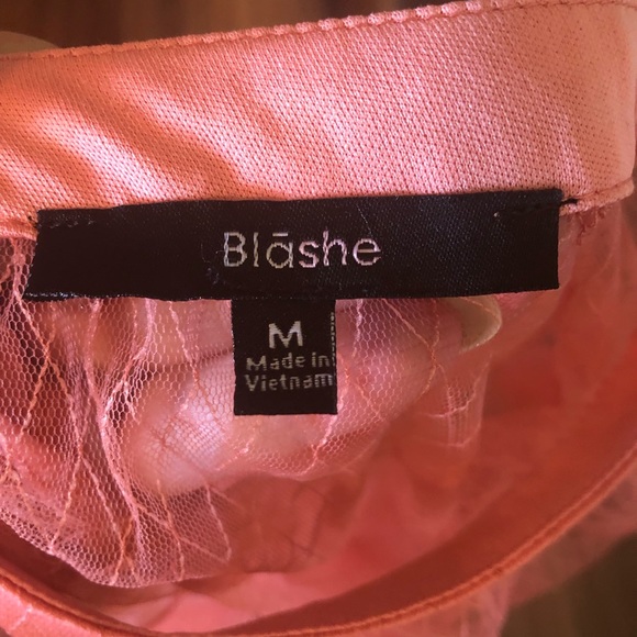 EUC; Top; Sheer; High Neckline; Diamond Pattern; Keyhole Back w/Button Closure - Picture 9 of 12